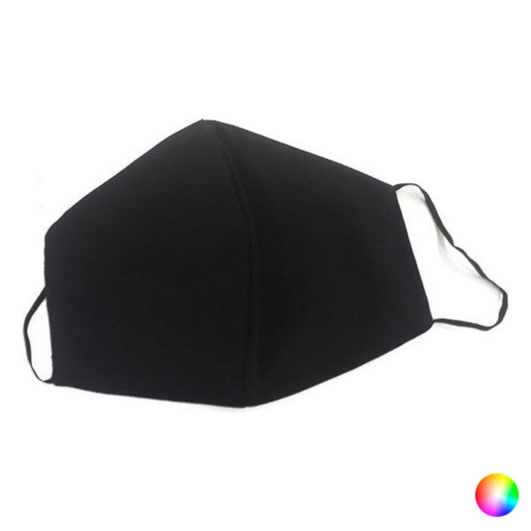 Hygienic Reusable Fabric Mask Contact Black
